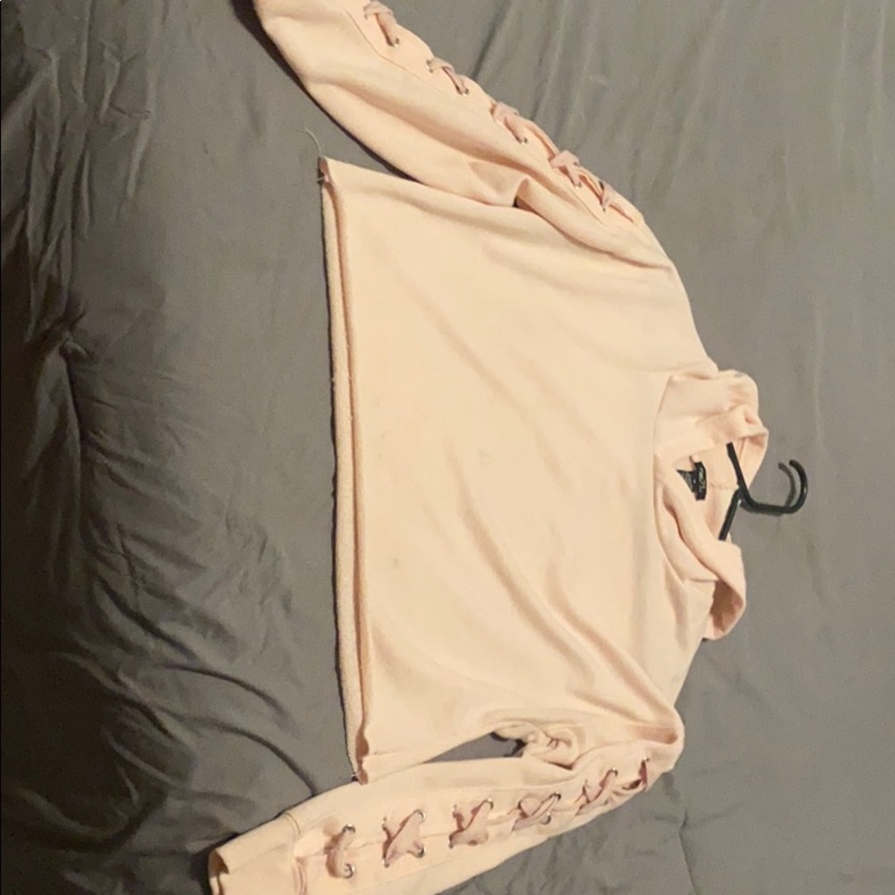 Pink cropped long sleeve